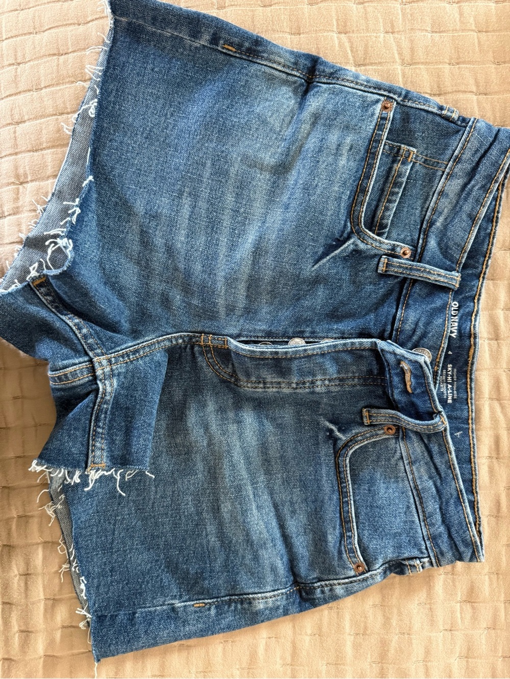 Old Navy Distressed Blue Denim Cutoff Shorts
